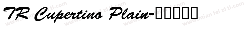 TR Cupertino Plain字体转换